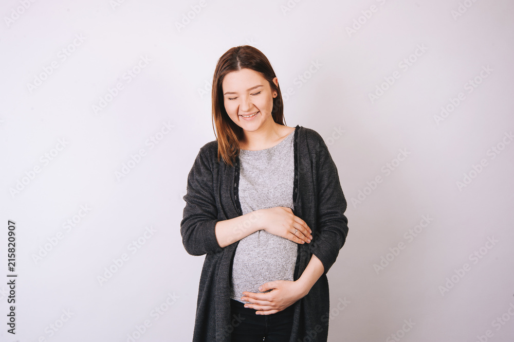 Portrait of happy young mom Portrait of happy young mom