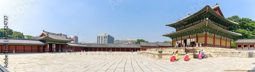 Photography Changdeokgung scene in Seoul city, South Korea