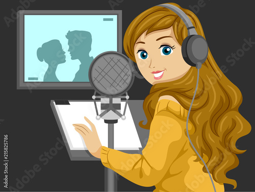 Teen Girl Voice Actor Illustration