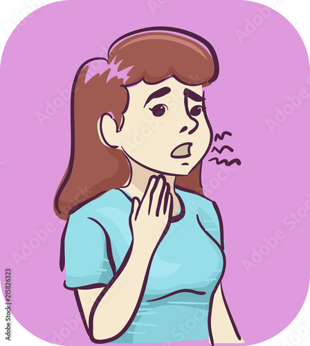 Symptoms Hoarse Voice Illustration
