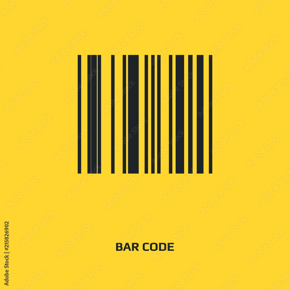 Bar Code icon. Digital price label sign. Shopping symbol Bar Code icon. Digital price label sign. Shopping symbol