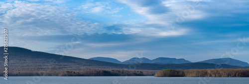 Ashokan Reservoir, one of the primary drinking water sources to New York City, near Kingston, New York