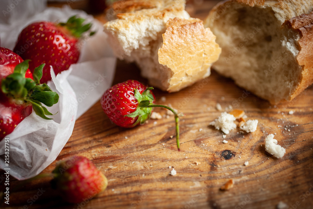 Strowberry's with bread
