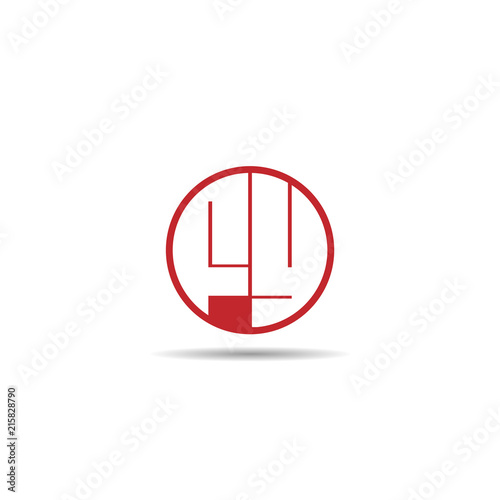 Initial Letter FY Logo Template Design