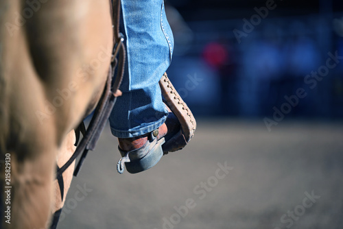 Stirrup with cowboy boot