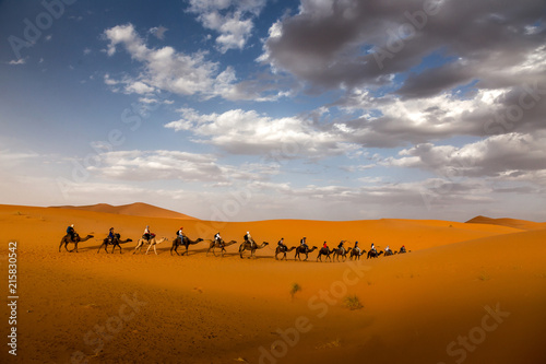 Sahara desert  great landscape in Morocco