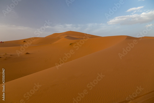 Sahara desert  great landscape in Morocco