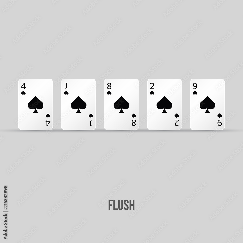 Poker hand - Flush Poker hand - Flush