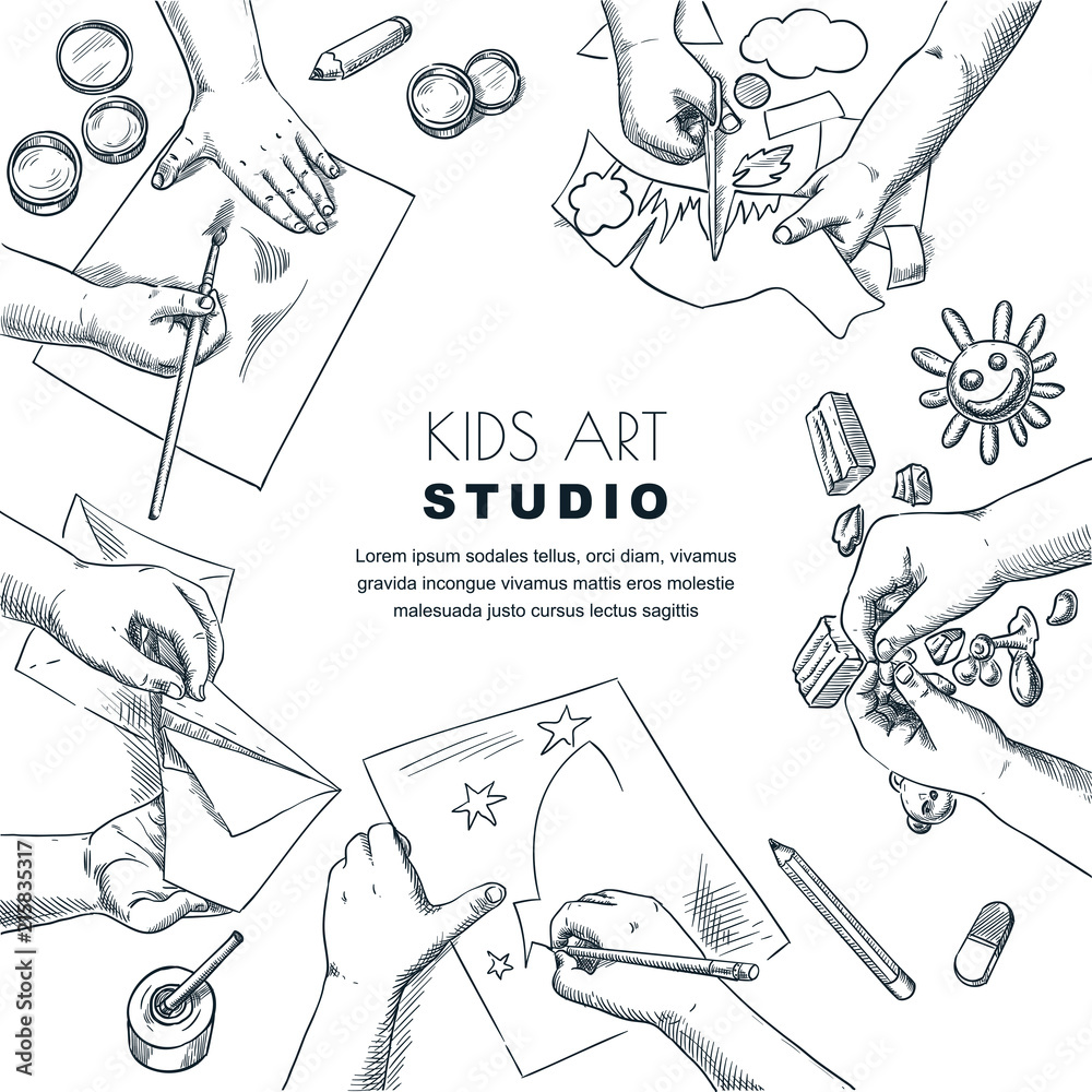 Kids Playing Art Craft Stock Illustrations – 443 Kids Playing Art Craft  Stock Illustrations, Vectors & Clipart - Dreamstime