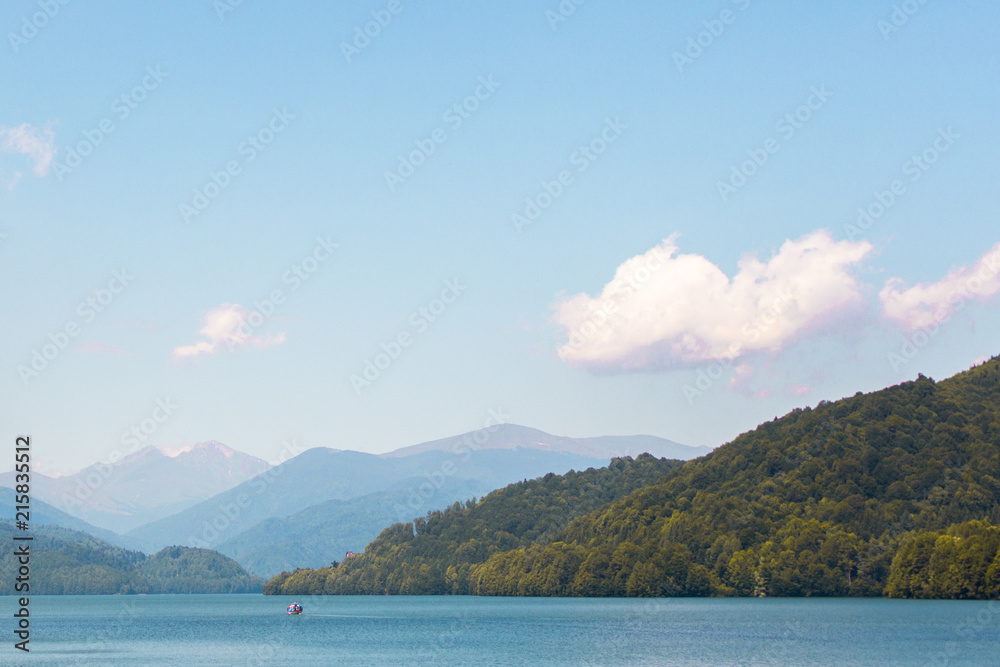 Beautiful Lake Vidraru in Romania