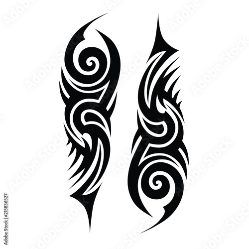Tattoo tribal vector designs. 