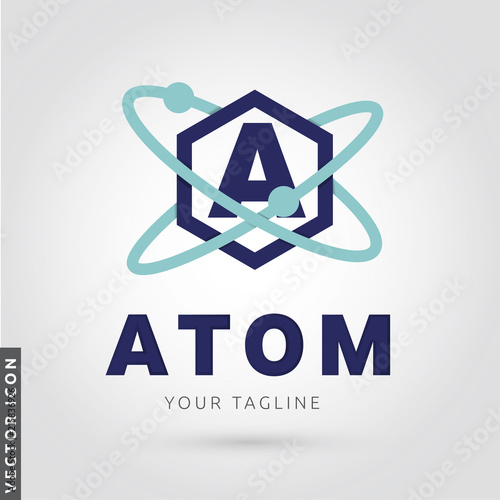 Atom Letter A Logo/Icon 