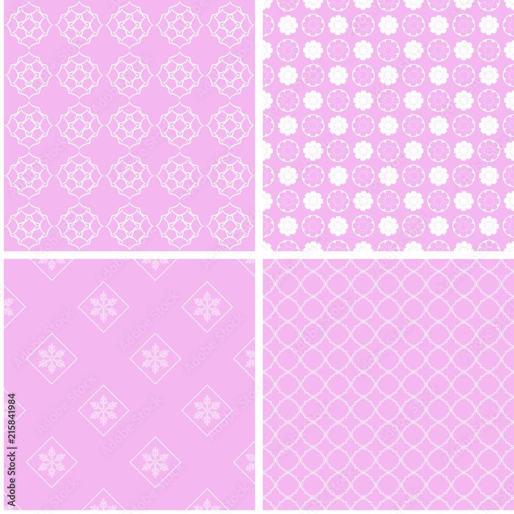 Nice different vector seamless patterns.