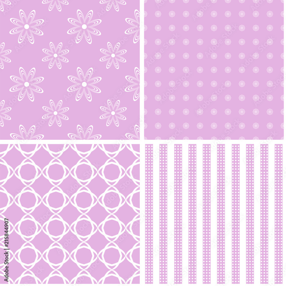 Set of 4 background patterns.