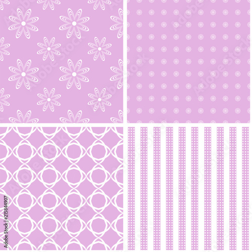 Set of 4 background patterns.