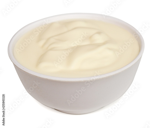 Sour cream in bowl