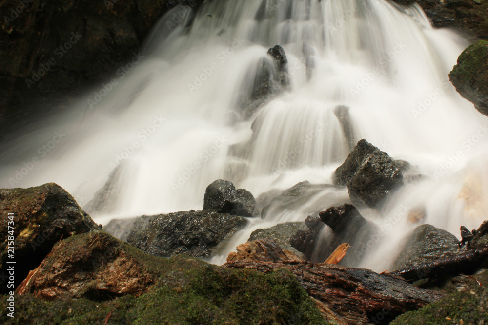 waterfall beautiful and relaxing on holiday. waterfall beautiful and relaxing on holiday.