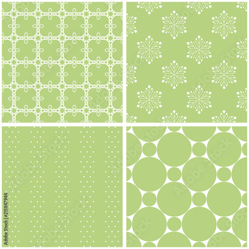 Vector set of 4 background patterns