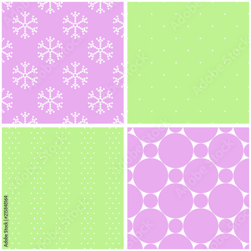 Pastel different vector patterns.