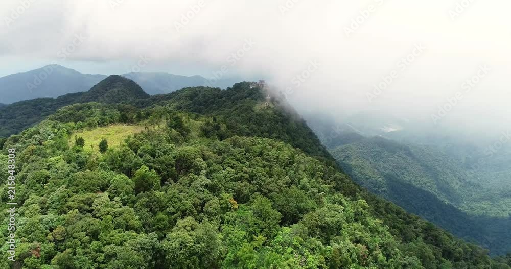 The summit of the mountain in the national park of Vietnam Bach Ma. The view from the top of the park is amazing. The summit of the mountain in the national park of Vietnam Bach Ma. The view from the top of the park is amazing.