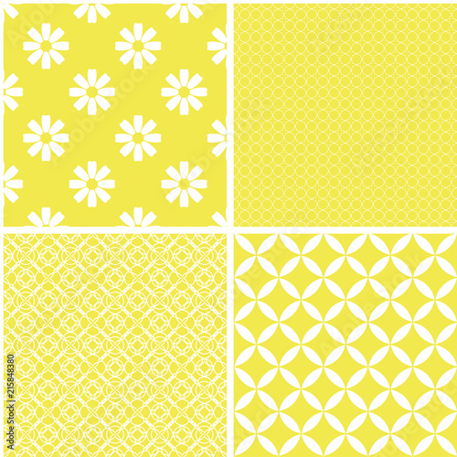 Retro different seamless patterns.