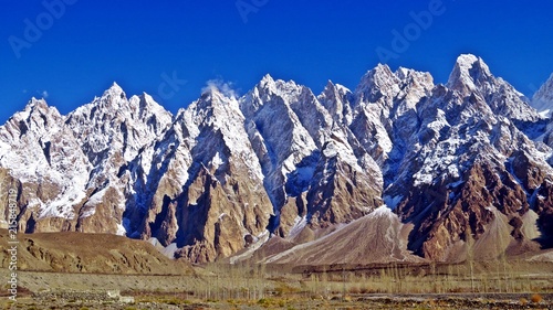 famous Passu Cones, Karakoram Highway, Northern Pakistan photo