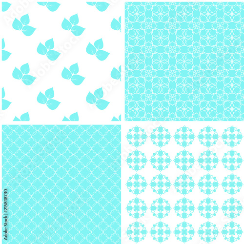 Set of 4 background patterns.