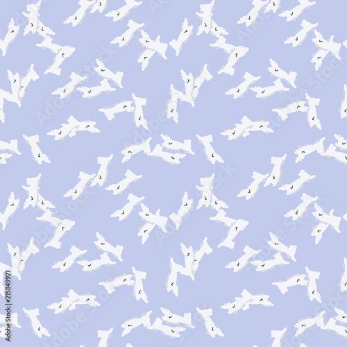 UFO military camouflage seamless pattern in light violet  beige and different shades of grey color