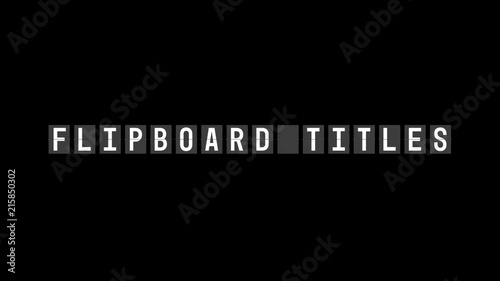 Flip Board Title