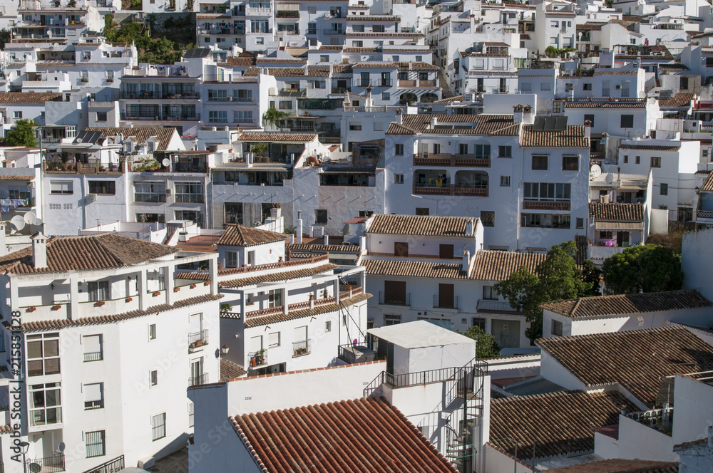 Fototapeta premium white houses Spanish village