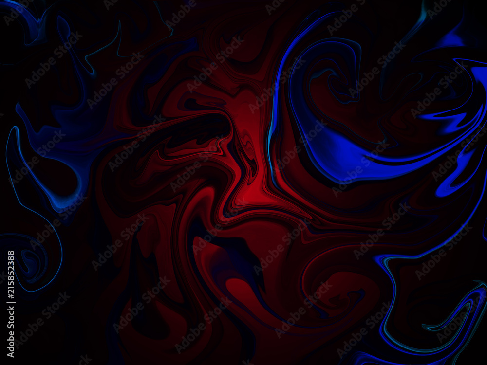 Blue and red gradient black abstract background