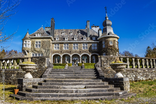Manor house of Lebioles, Manoir de Lebioles at Creppe, Spa, Belgium
