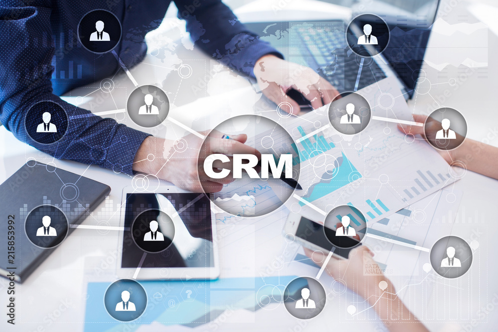 Wunschmotiv: CRM. Customer relationship management concept. Customer service and relationship. #2158
