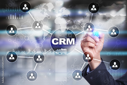 CRM. Customer relationship management concept. Customer service and relationship.