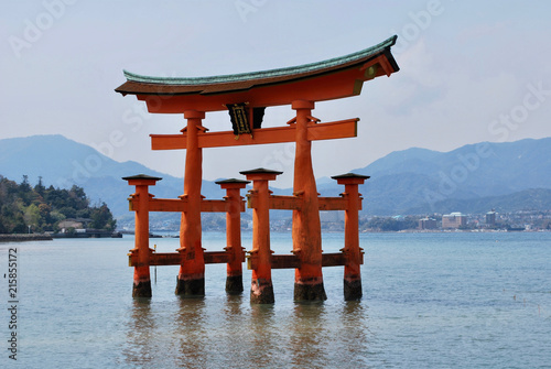 The great Torii of Miyajima  Hiroshima Japan