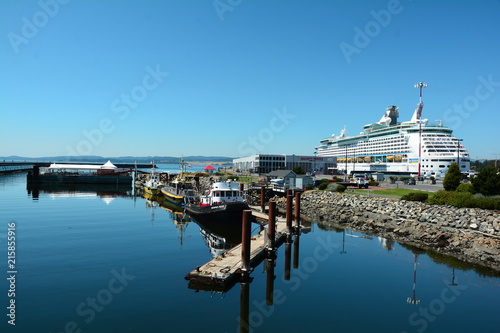 Ogden Point cruise ship terminal in Victoria BC,Canada.