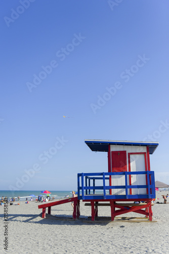 Lifeguard cabin on the beach © nikodash