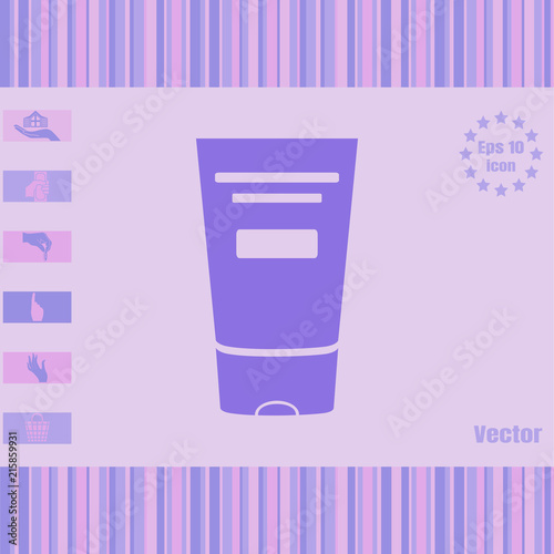 shower gel vector icon