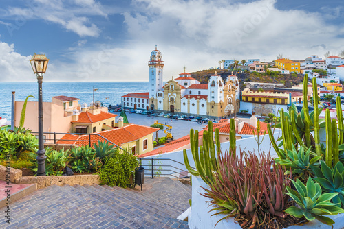 View of Candelaria town of  Tenerife, Canary Islands, Spain photo