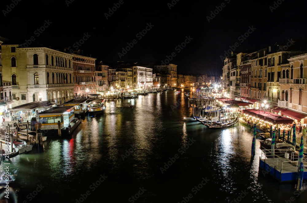 Grand Canal, Venice, at Night