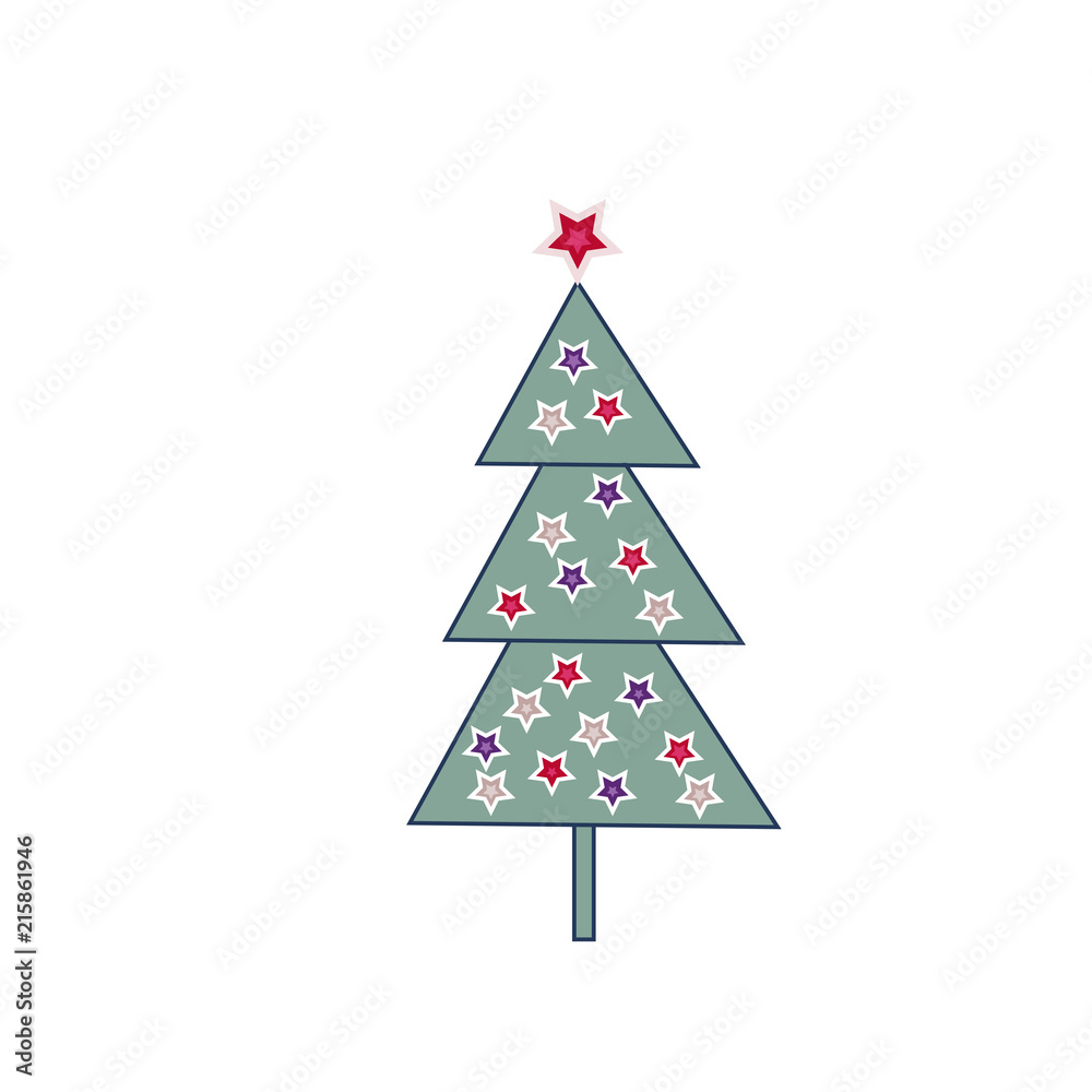 Fototapeta premium Marry Christmas Hand drawn vector elements.