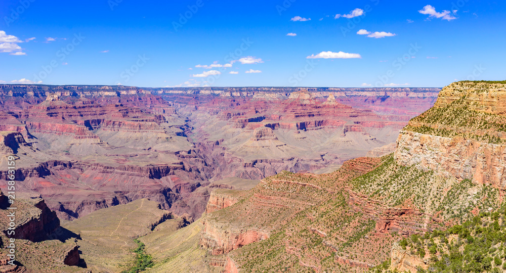 Amazing Landscape scenery at sunset from South Rim of Grand Canyon National Park, Arizona, United States