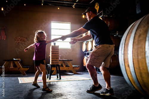 Father daughter dancing