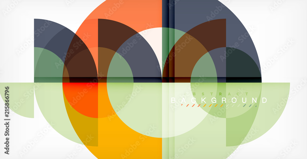 Modern circle abstract background