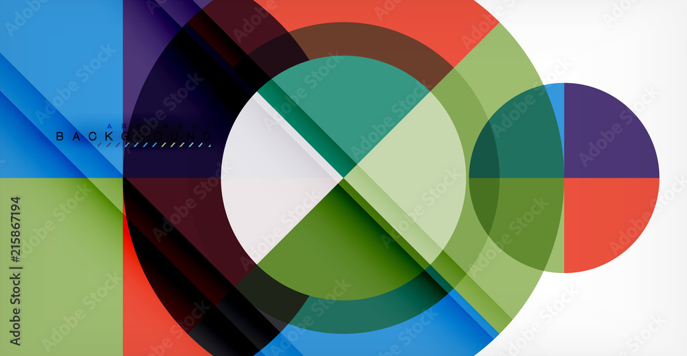Vector circle abstract background