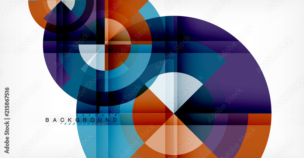 Obraz premium Vector circle abstract background