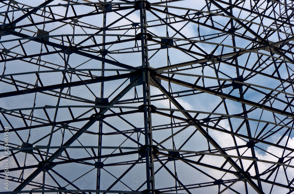 Stahlkonstruktion eines Kühlturms Stahlkonstruktion eines Kühlturms