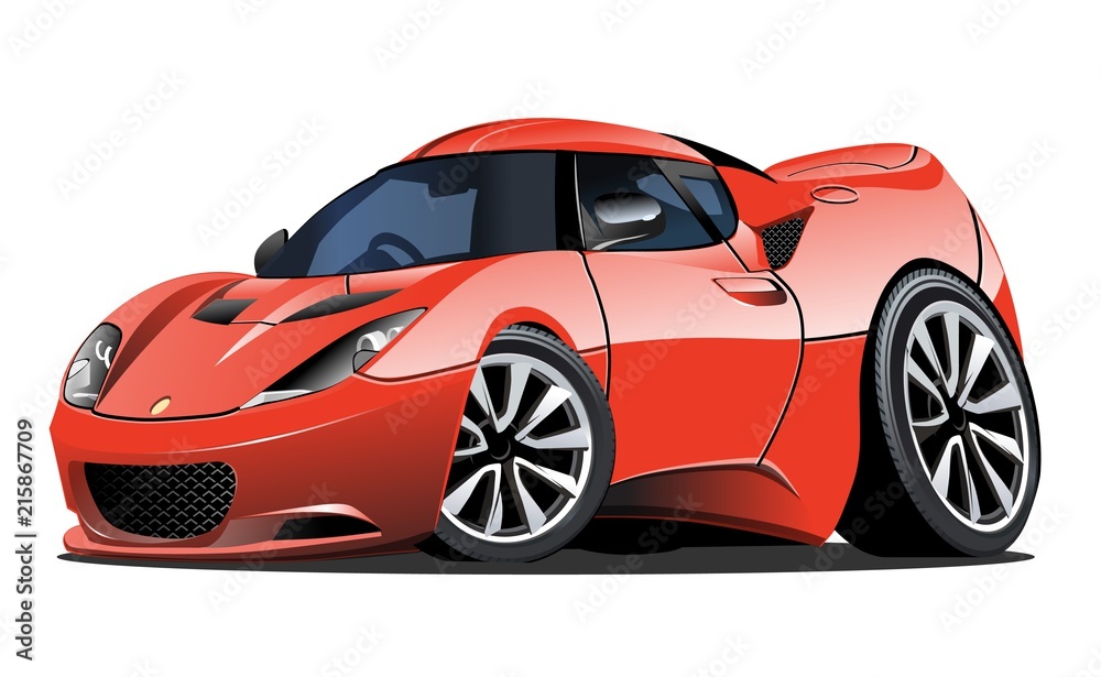Cartoon vector sport car
