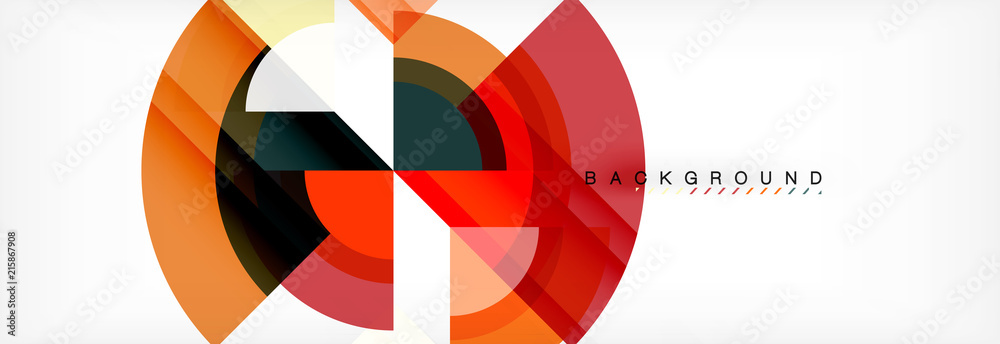 Vector circular geometric abstract background Vector circular geometric abstract background