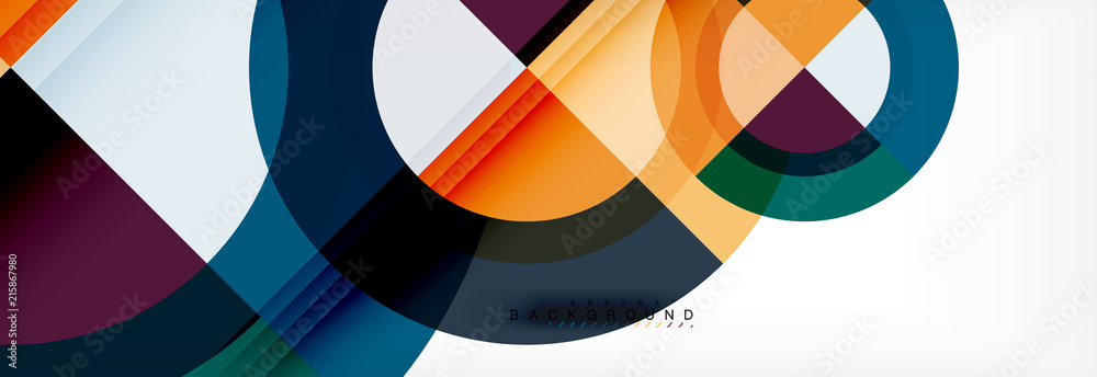 Vector circular geometric abstract background Vector circular geometric abstract background